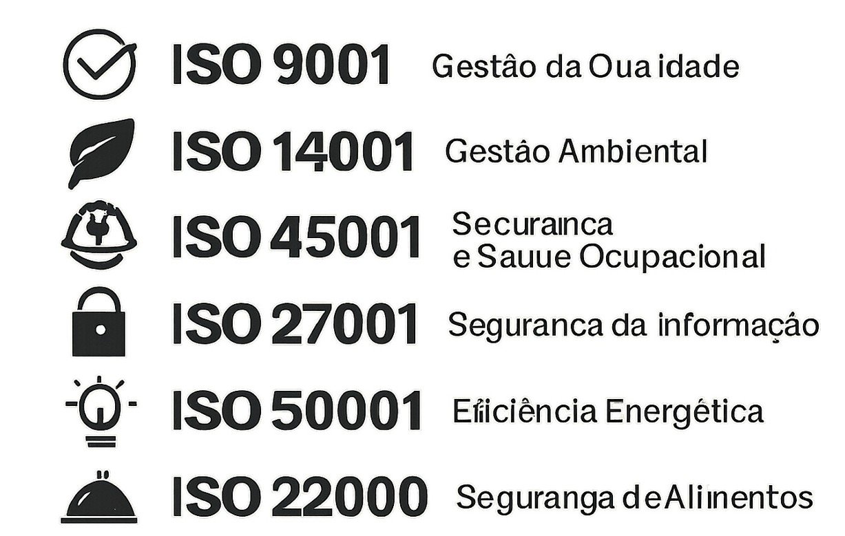 Normas ISO mais usadas em indústrias